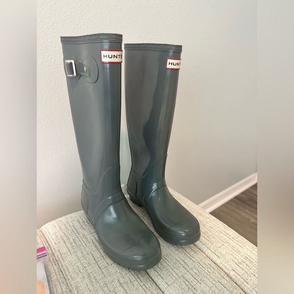 Hunter Rain Boots - Gray - Picture 1 of 4